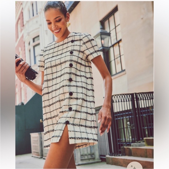 Mestiza New York Dresses & Skirts - NWT Mestiza New York

Isolde Cotton-Blend Tweed Short Sleeve Minidress
